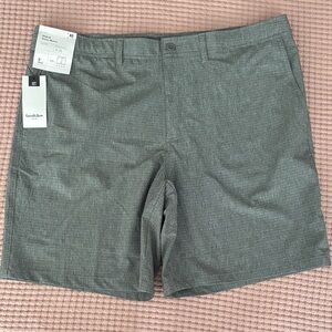 Goodfellow & Co Men's Charcoal Gray  Flat Front Hybrid Swim Shorts size 40
